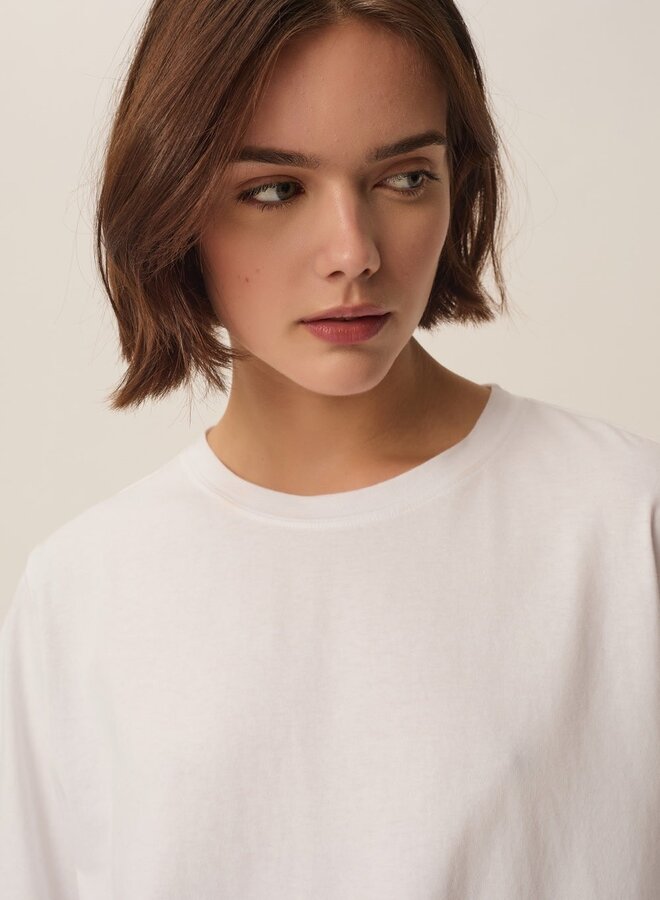 T-shirt Des Petits Hauts Jerry blanc cassé