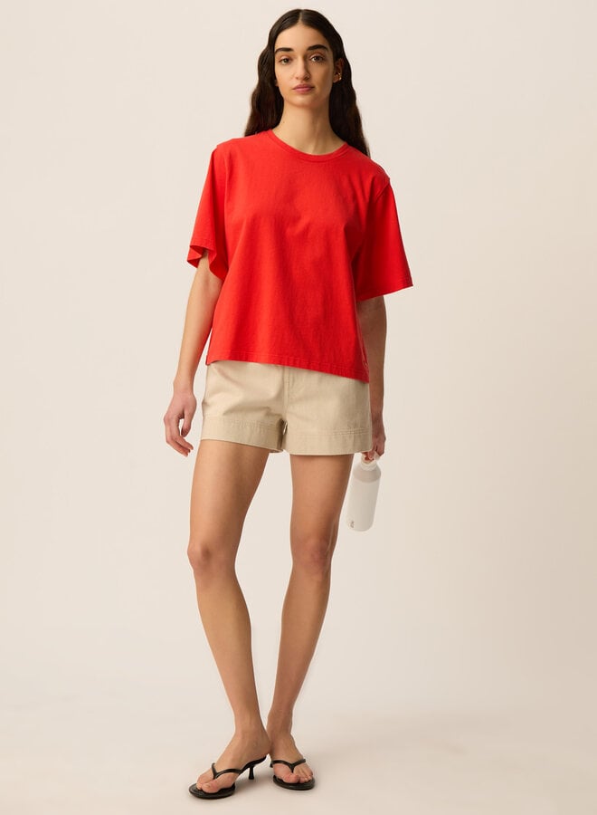 T-shirt Des Petits Hauts Jerry rouge homard