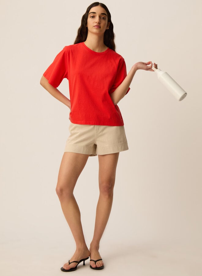 T-shirt Des Petits Hauts Jerry rouge homard