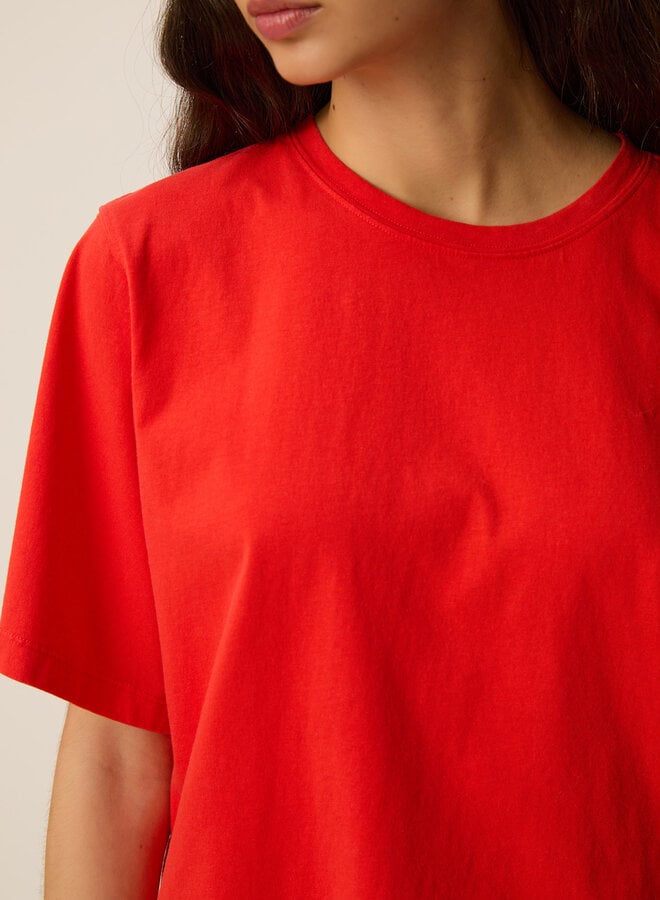 T-shirt Des Petits Hauts Jerry rouge homard