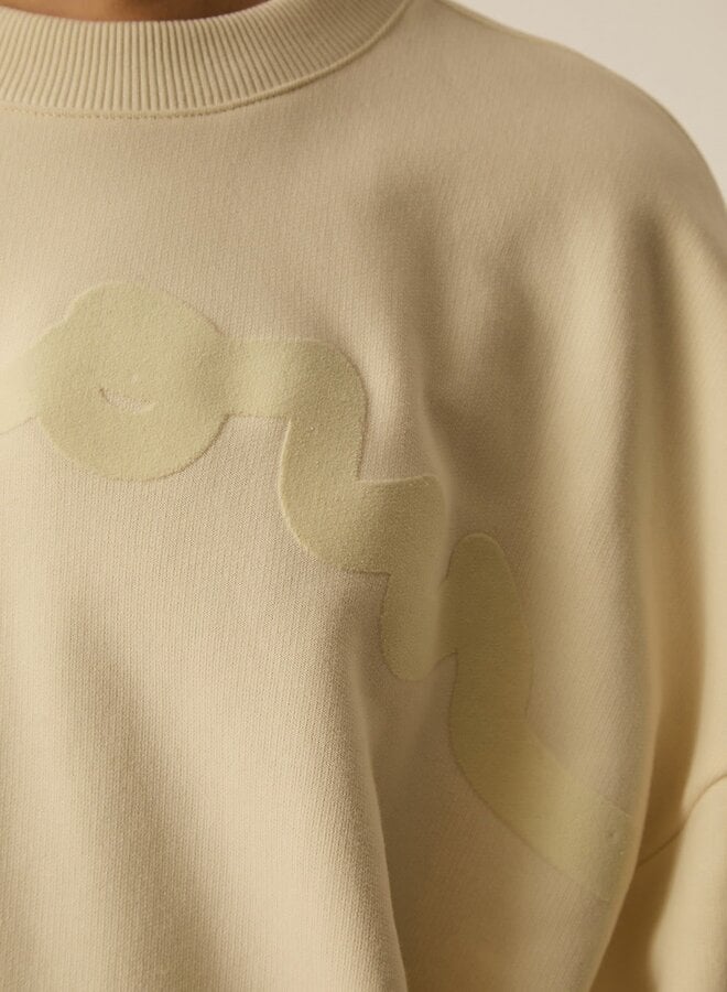 Chandail Des Petits Hauts June sweat « Amour » crème