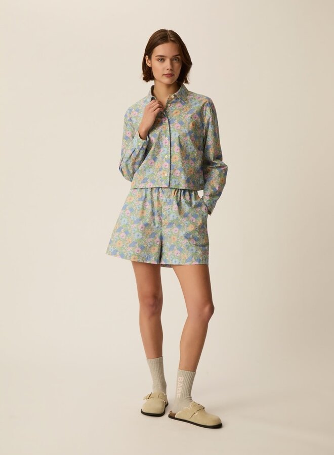 Chemise Des Petits Hauts Umalya fleurie Liberty rose, vert & bleu multi