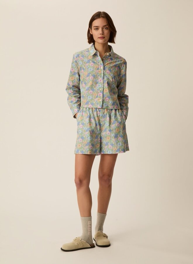 Short Des Petits Hauts Umami fleuri Liberty rose, vert & bleu multi