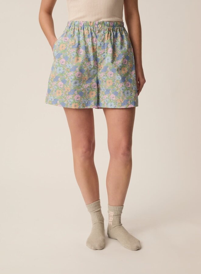 Short Des Petits Hauts Umami fleuri Liberty rose, vert & bleu multi