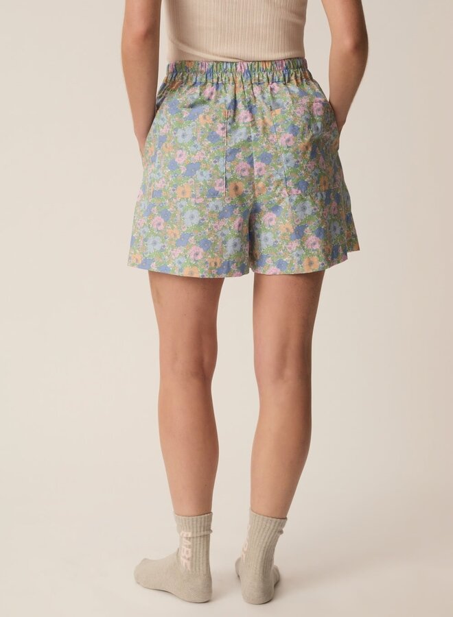 Short Des Petits Hauts Umami fleuri Liberty rose, vert & bleu multi