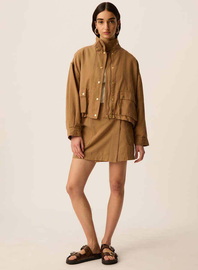 Jacket Des Petits Hauts Leo beige écorce