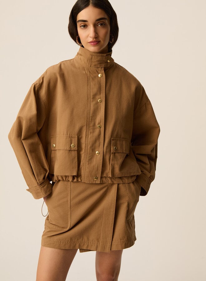 Jacket Des Petits Hauts Leo beige écorce