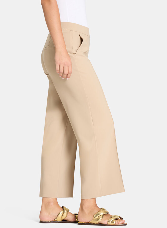 Pantalon Cambio Cameron à taille élastique beige