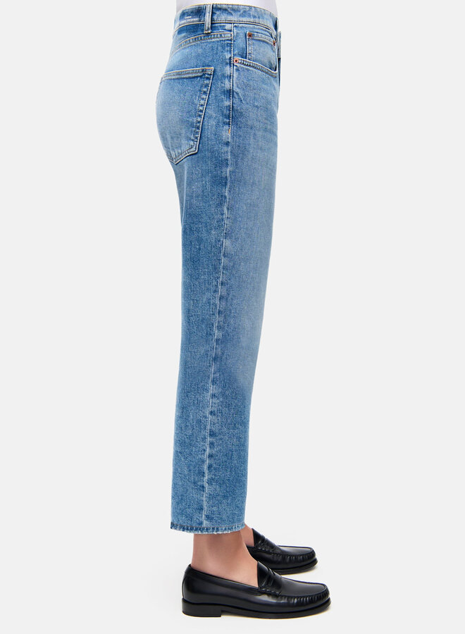 Jeans Cambio Gini à jambes droites bleu moyen délavé