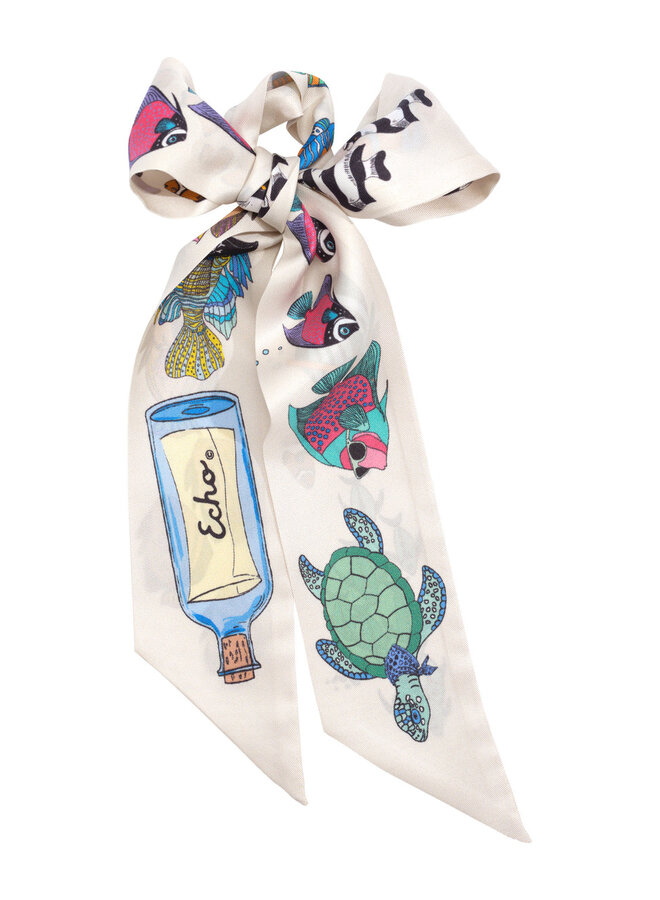 Foulard de tête Echo Lost est sea crème