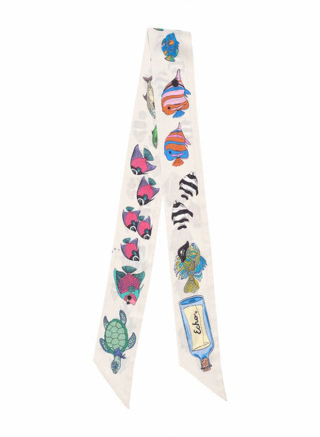 Foulard de tête Echo Lost est sea crème