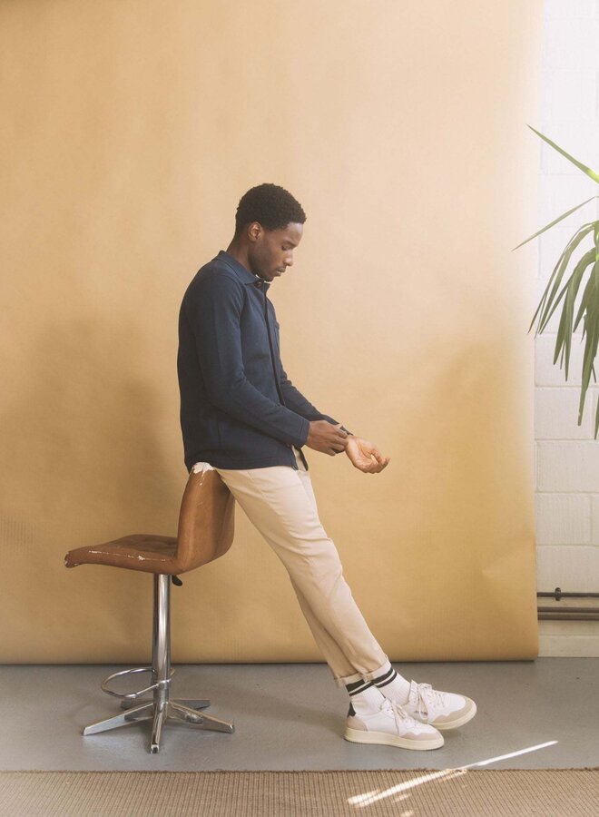 Pantalon chino Mos Mosh Gallery Hunt beige sable