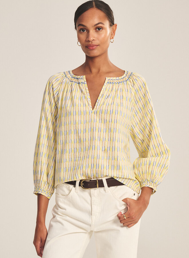 Blouse Velvet Campbell imprimée jaune