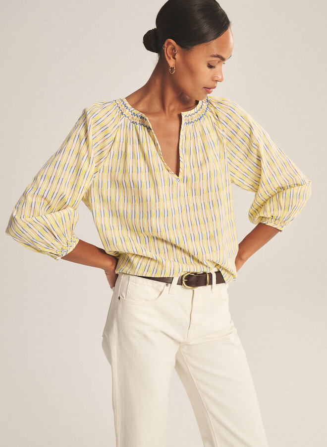 Blouse Velvet Campbell imprimée jaune