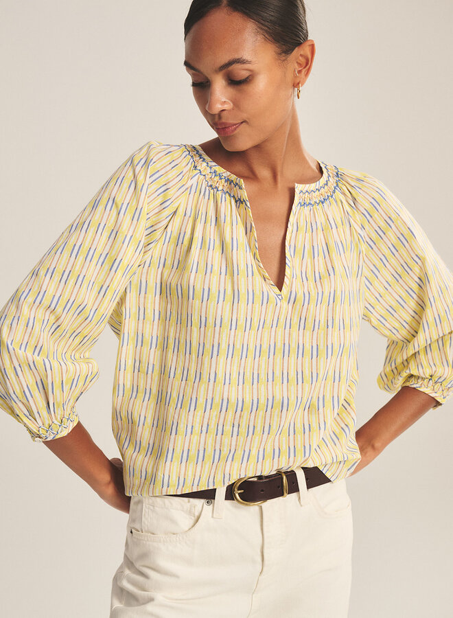 Blouse Velvet Campbell imprimée jaune