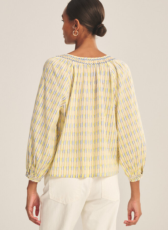 Blouse Velvet Campbell imprimée jaune