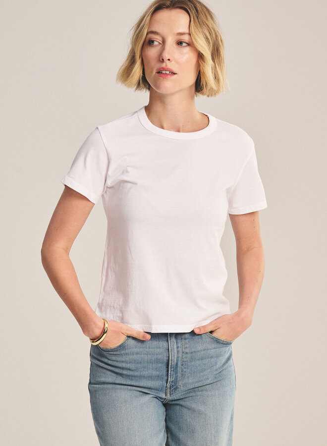 T-shirt Velvet Ryland à col rond blanc