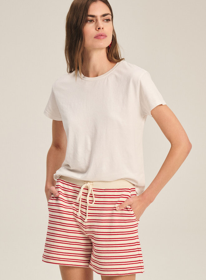 T-shirt Velvet Tia à col rond écru