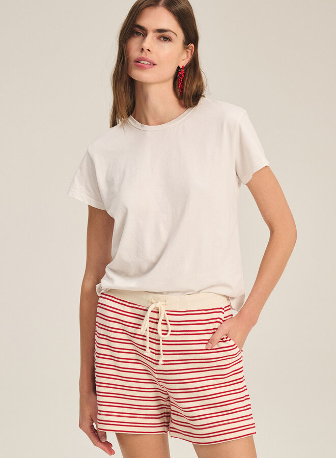 T-shirt Velvet Tia à col rond écru