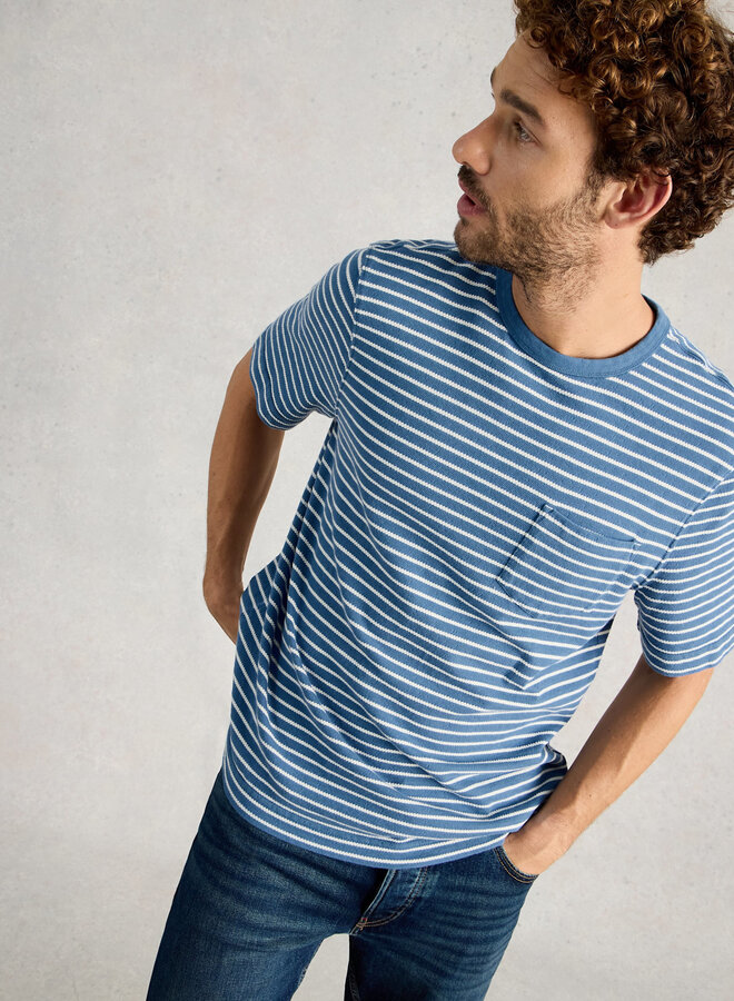 T-shirt White Stuff Horsham Stripe rayé bleu & blanc