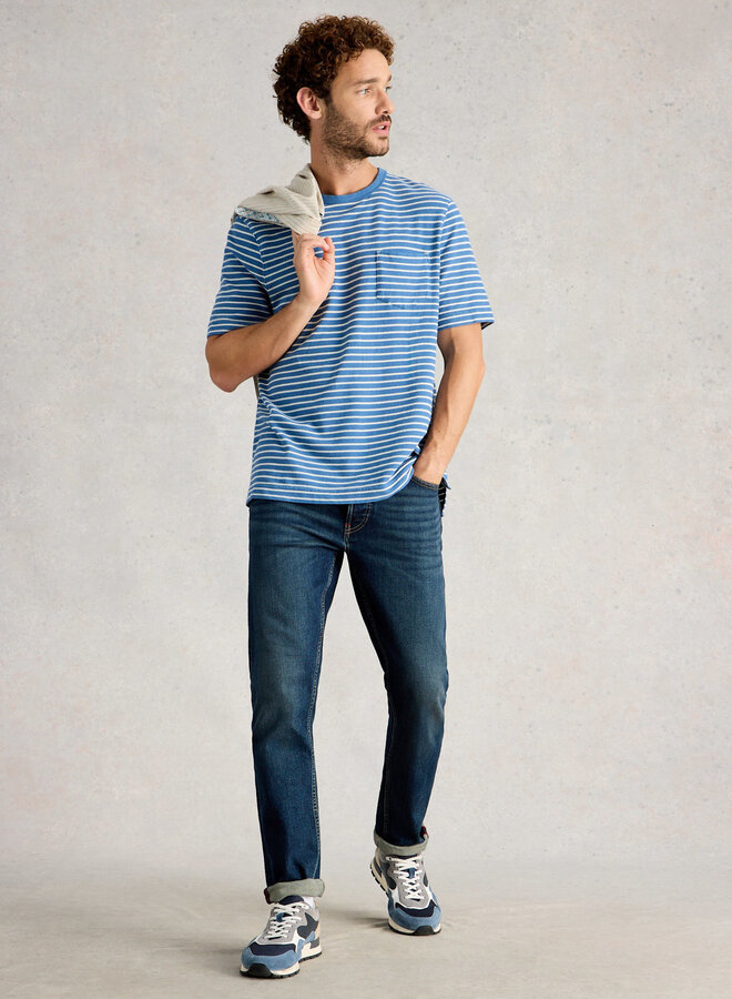 T-shirt White Stuff Horsham Stripe rayé bleu & blanc