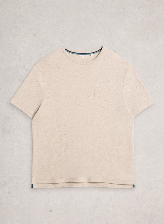 T-shirt White Stuff Horsham gris pâle à picots