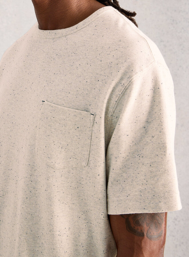 T-shirt White Stuff Horsham gris pâle à picots