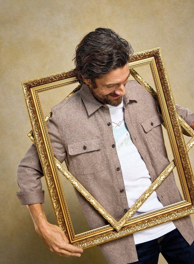 T-shirt White Stuff Abersoch Pedal blanc imprimé montagne & vélos