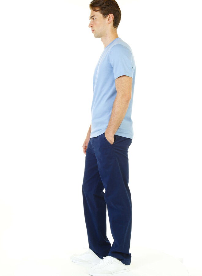 T-shirt Michael Kors à col rond bleu chambray