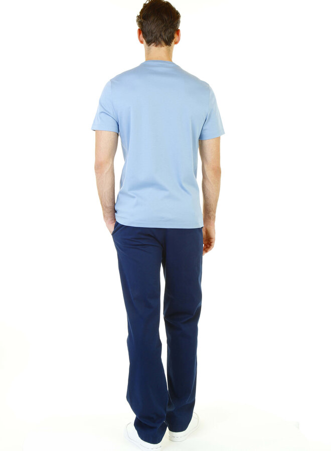 T-shirt Michael Kors à col rond bleu chambray