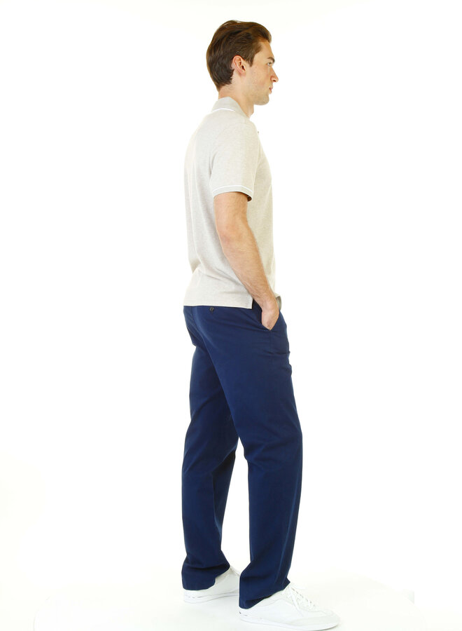 Polo Michael Kors à manches courtes beige mélange bordé blanc