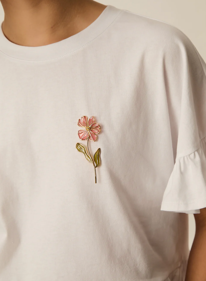 Broche Des Petits Hauts Mimosa - Fleur sur tige