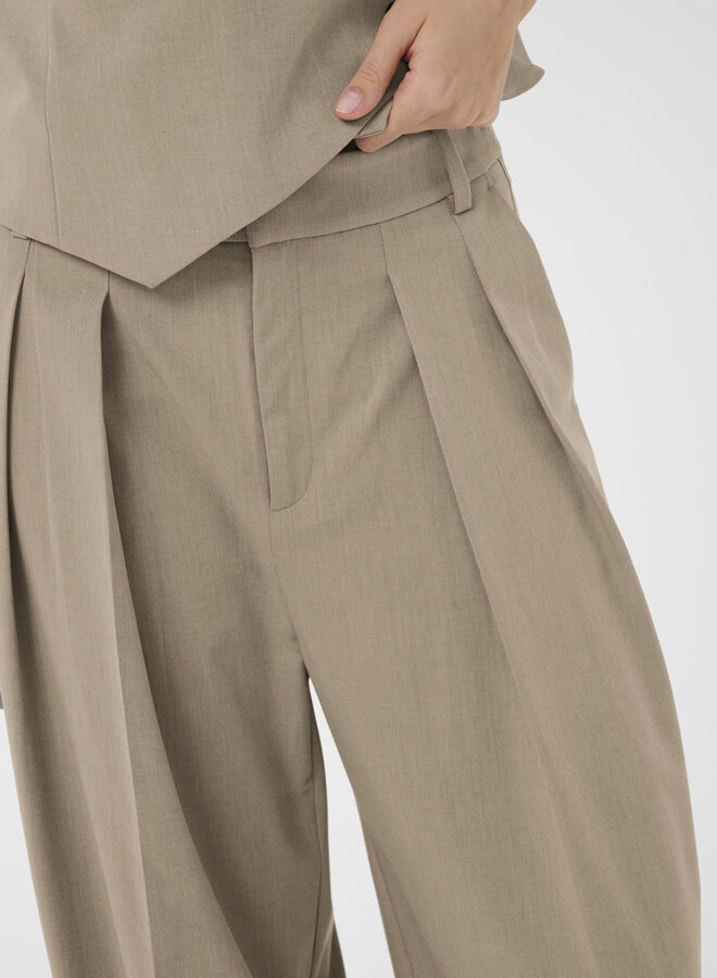 Pantalon InWear Cierra à jambes larges beige
