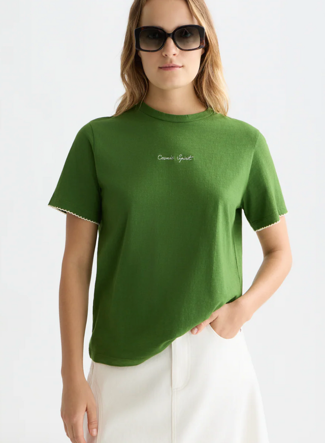 T-shirt Scotch & Soda « Cosmic Spirit » vert jardin