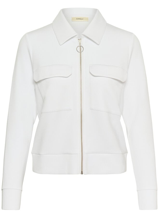 Jacket InWear Beca en jersey à zip blanc