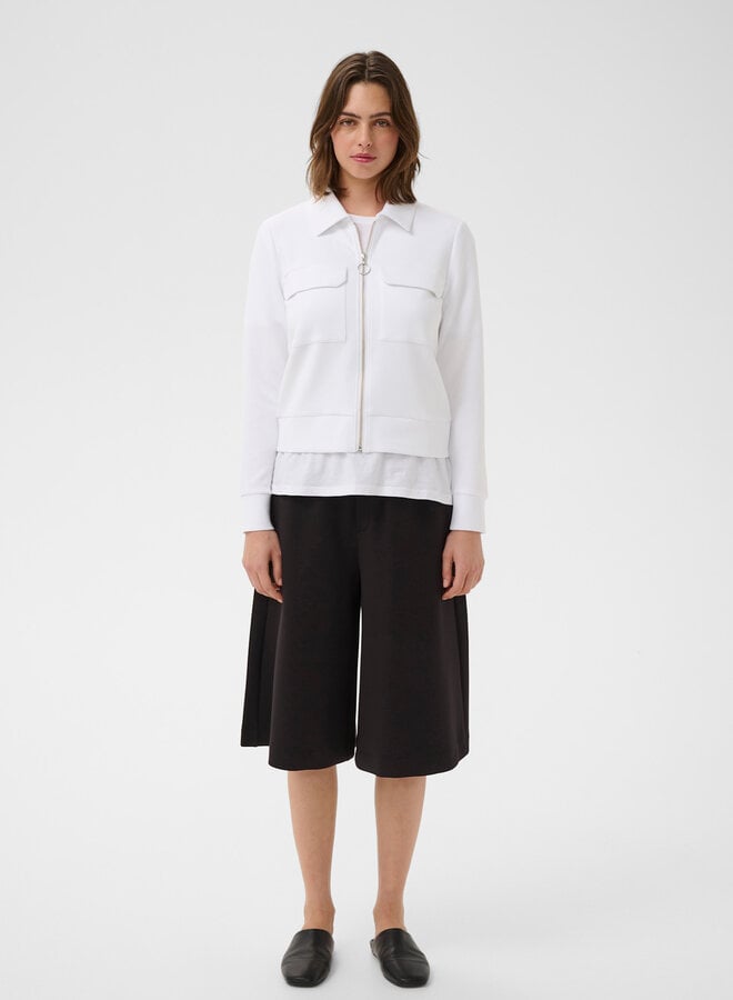 Jacket InWear Beca en jersey à zip blanc