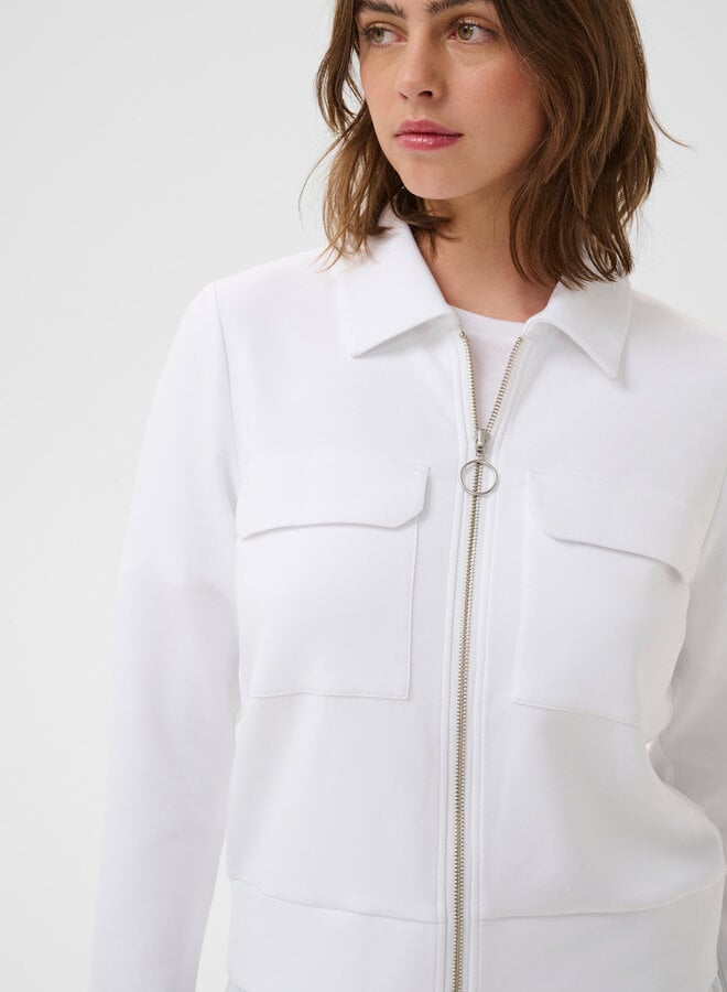 Jacket InWear Beca en jersey à zip blanc