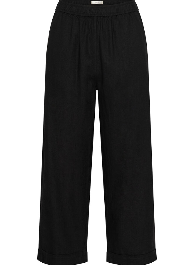 Pantalon InWear Rimone en mélange de lin noir