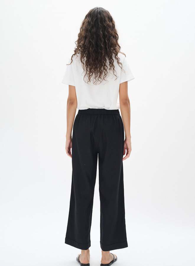 Pantalon InWear Rimone en mélange de lin noir