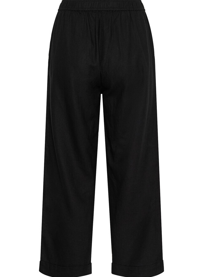 Pantalon InWear Rimone en mélange de lin noir