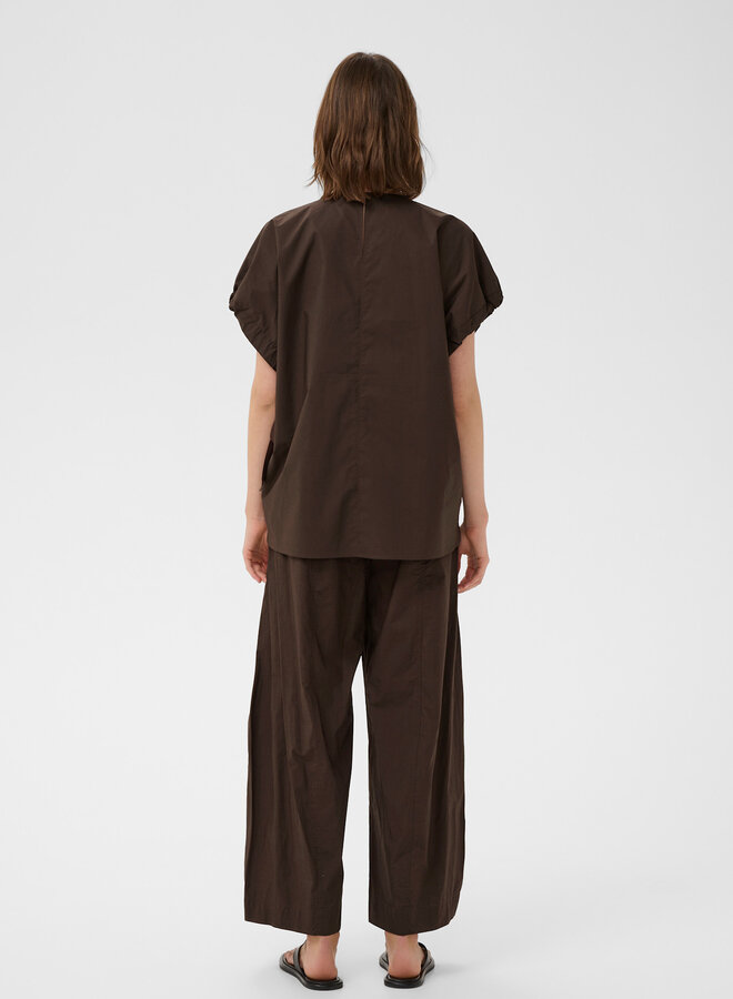 Blouse InWear Raven à manches ballons nouées brun café