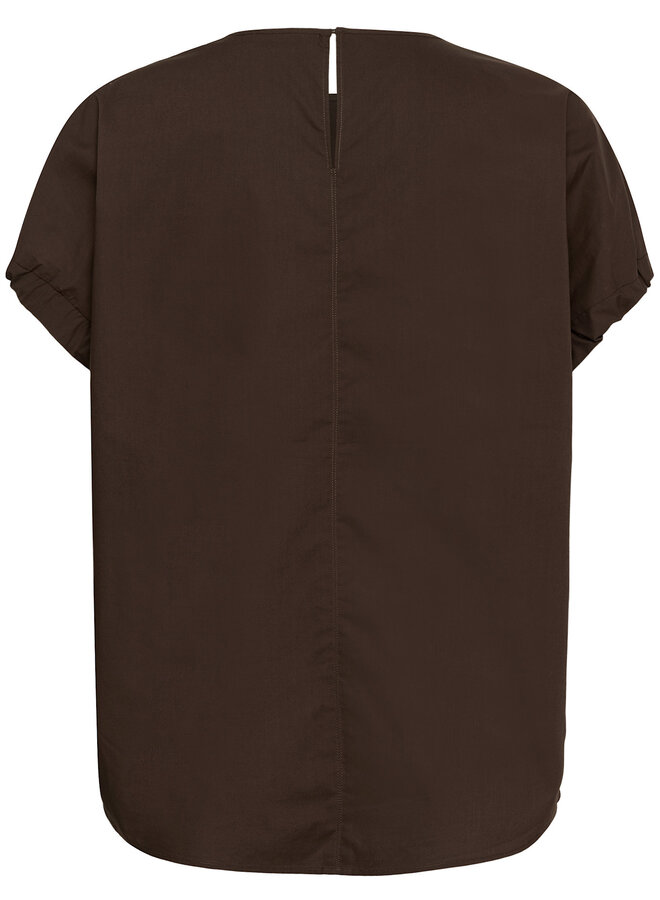 Blouse InWear Raven à manches ballons nouées brun café