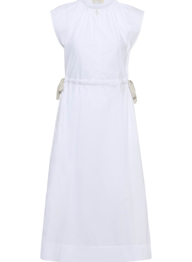 Robe longue InWear Ellin blanche à taille coulissante avec ruban gris pâle