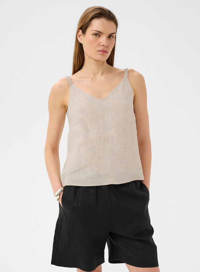 Camisole InWear Elinor en lin beige naturel