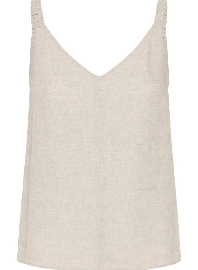 Camisole InWear Elinor en lin beige naturel
