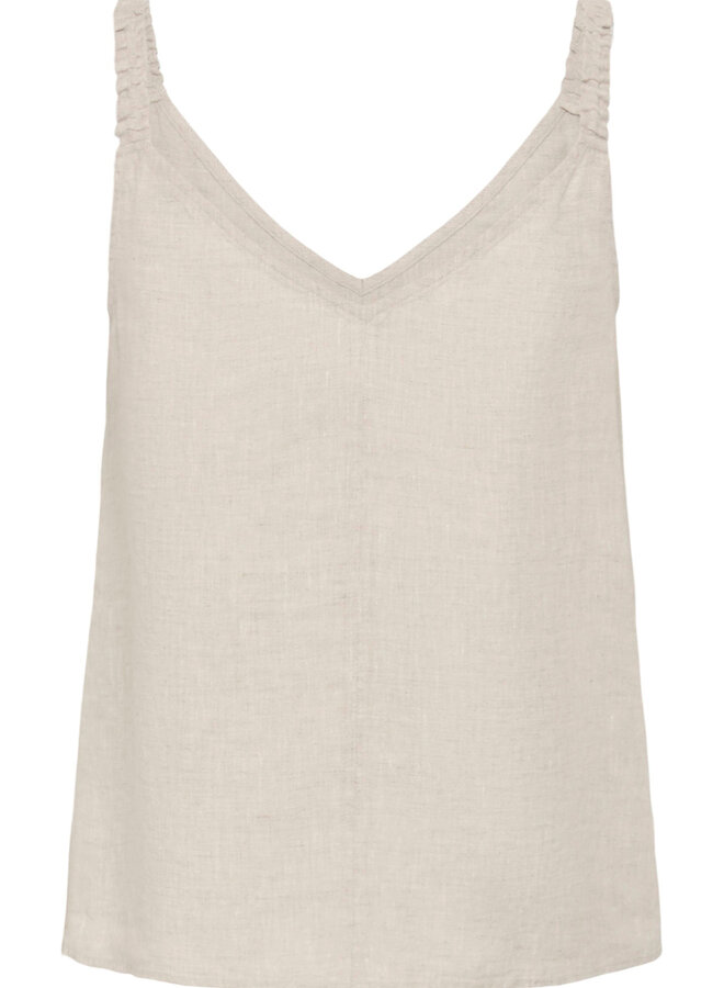 Camisole InWear Elinor en lin beige naturel