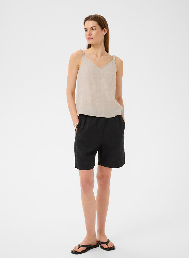 Camisole InWear Elinor en lin beige naturel