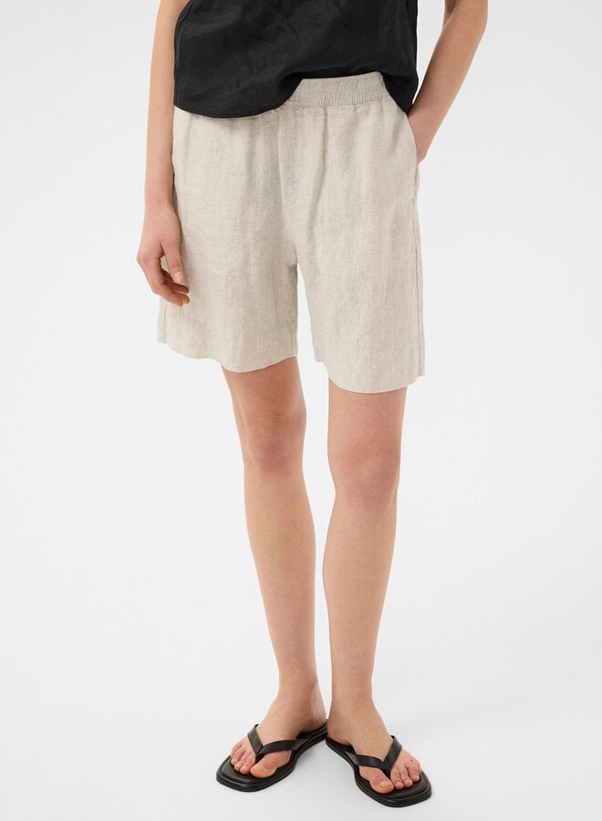 Short InWear Elinor en lin beige naturel