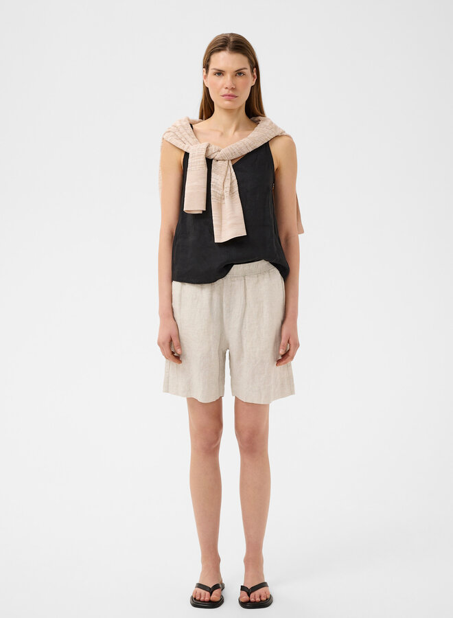 Short InWear Elinor en lin beige naturel
