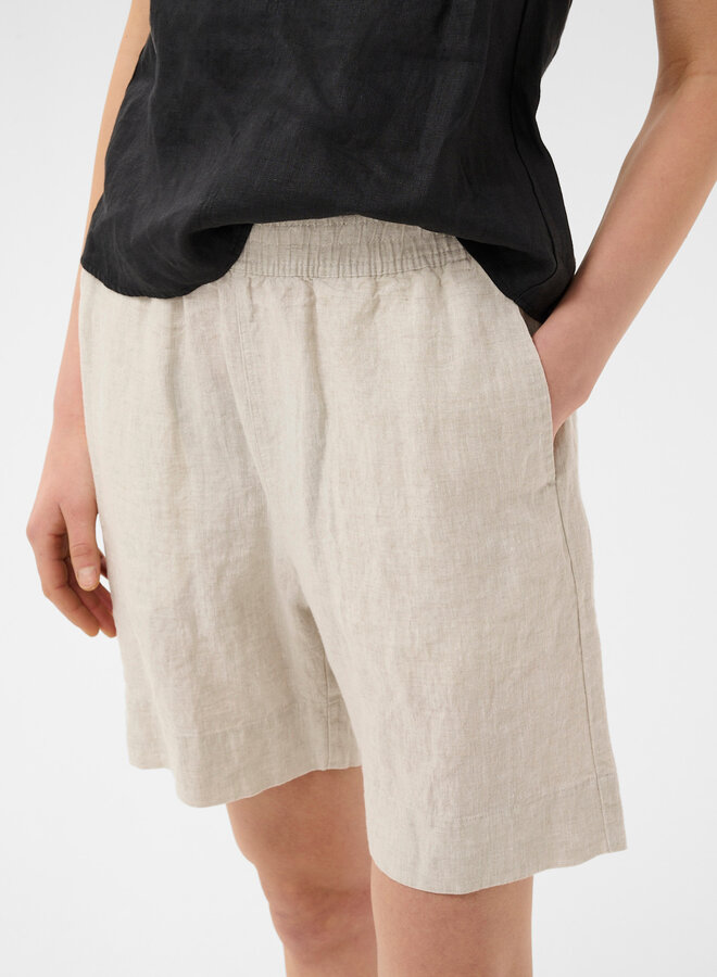 Short InWear Elinor en lin beige naturel